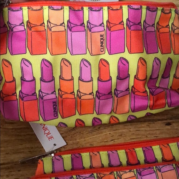 x3 Clinique makeup cosmetic bags NEW WITH TAGS - Picture 5 of 5